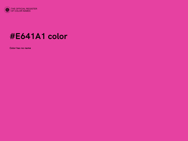 #E641A1 color image