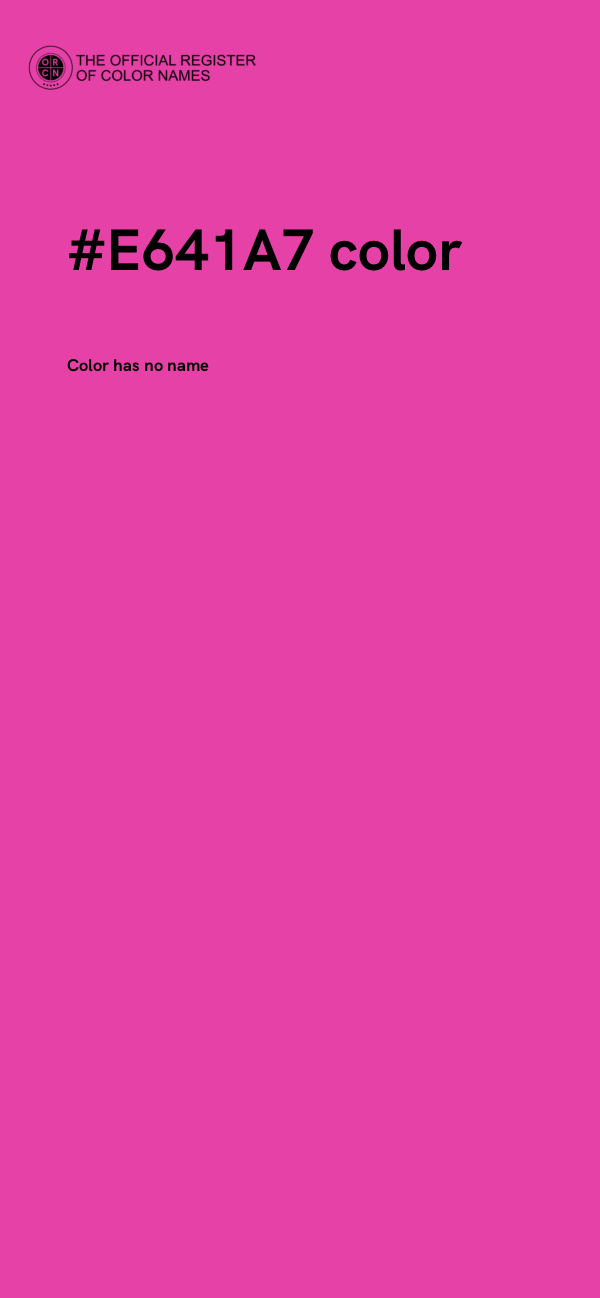 #E641A7 color image
