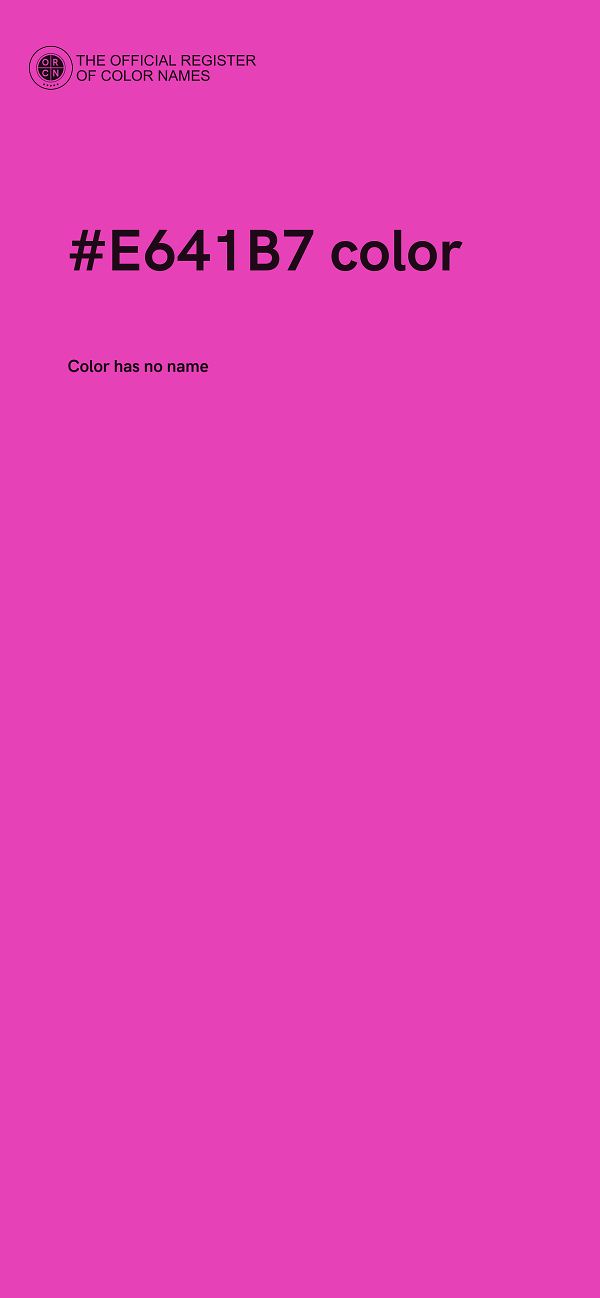 #E641B7 color image