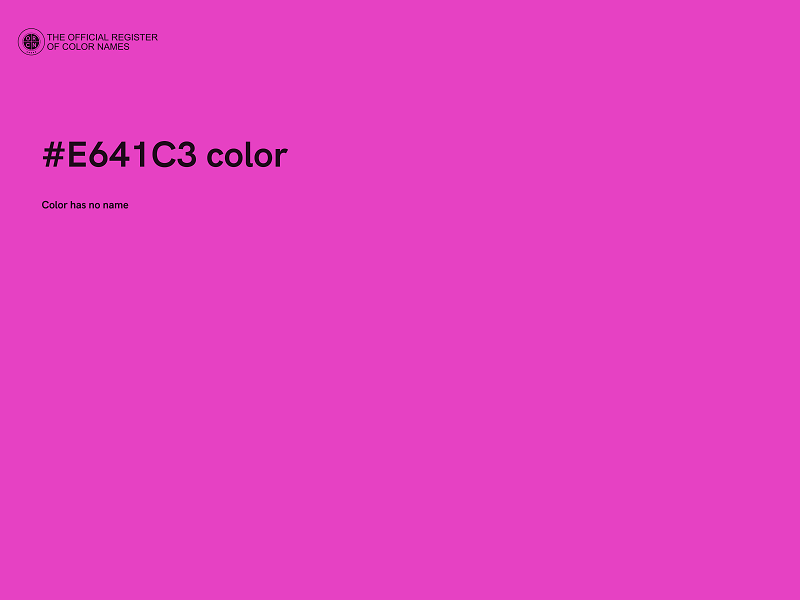 #E641C3 color image