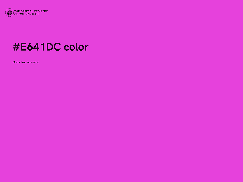 #E641DC color image