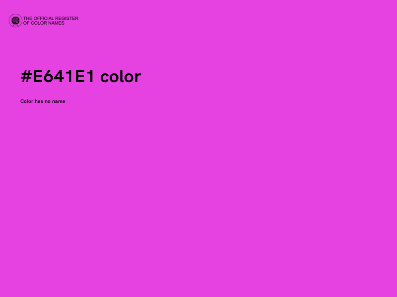 #E641E1 color image