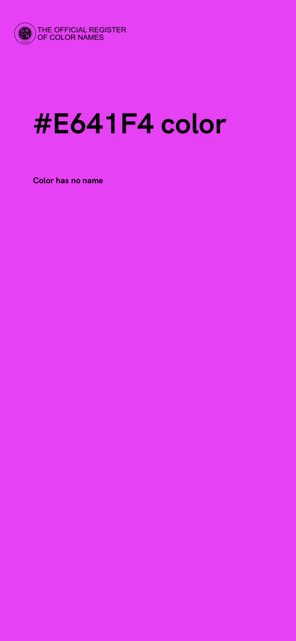 #E641F4 color image
