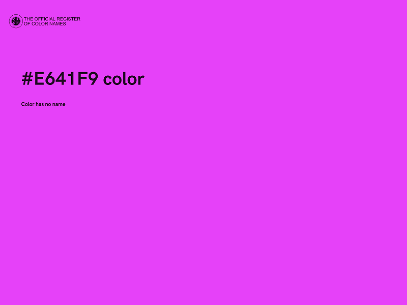 #E641F9 color image