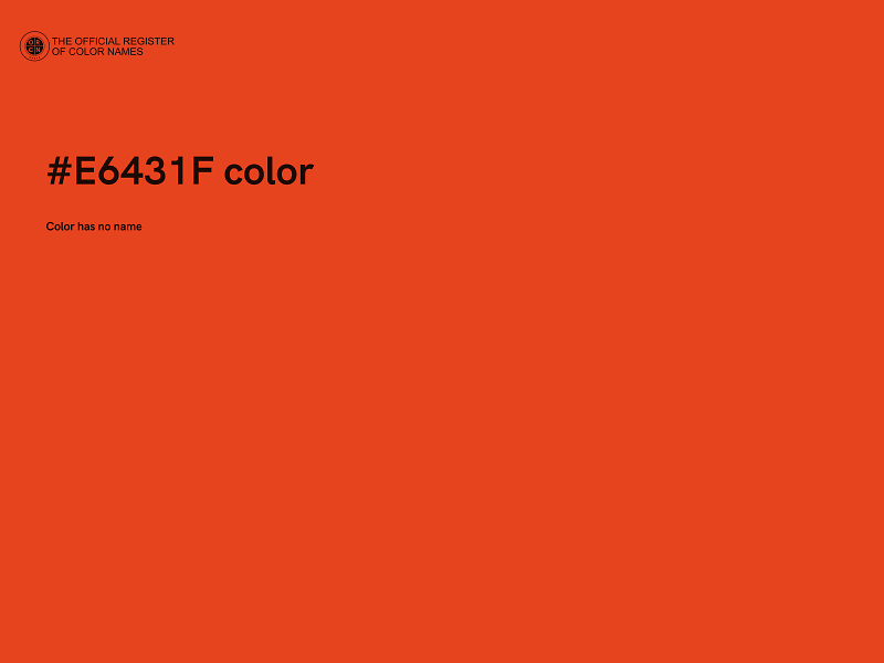 #E6431F color image