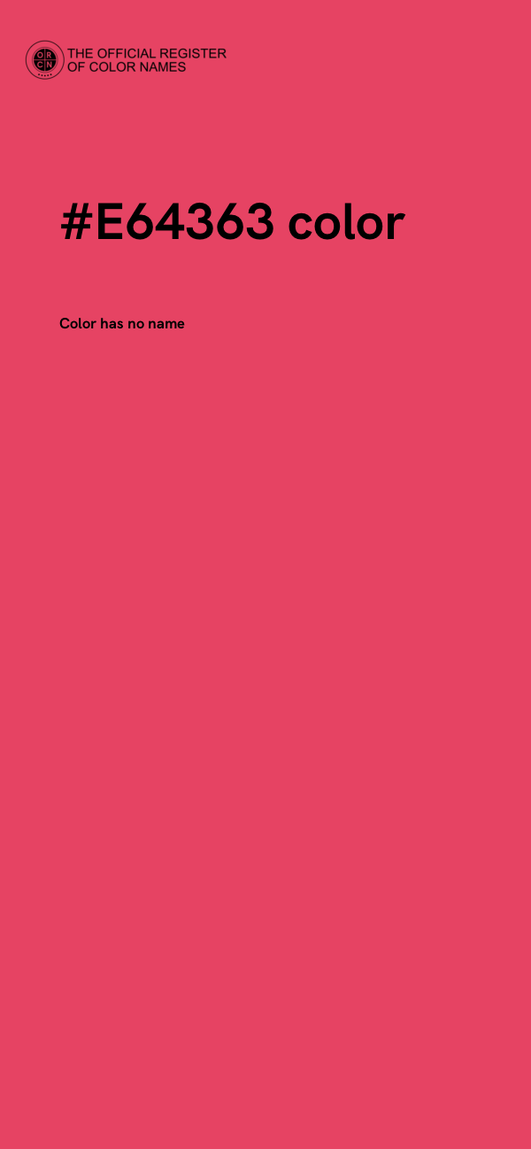 #E64363 color image