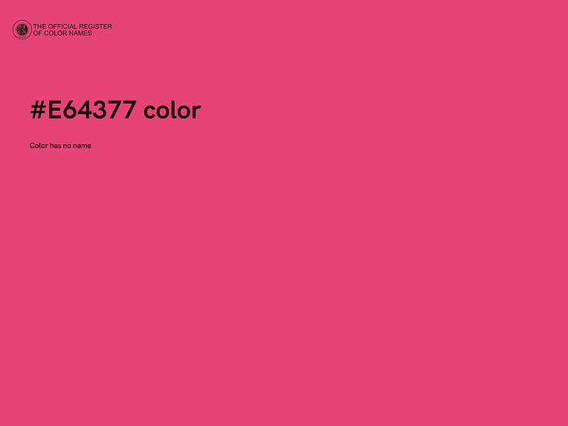 #E64377 color image