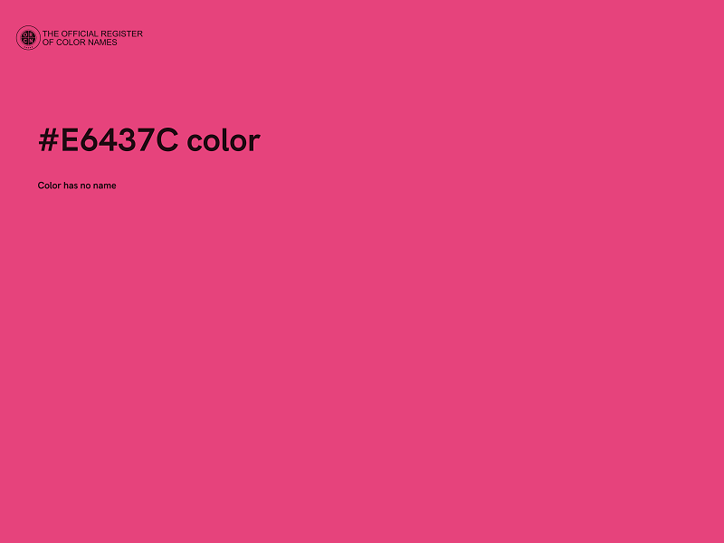 #E6437C color image