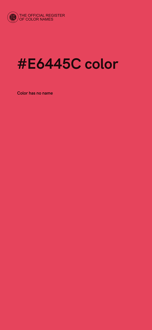 #E6445C color image