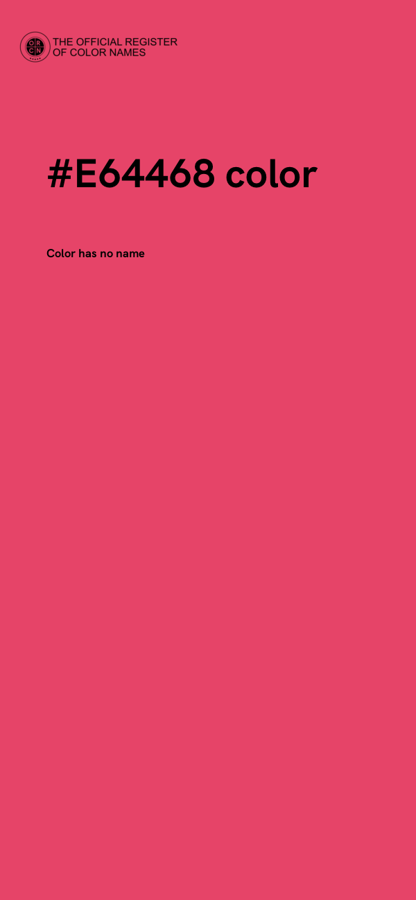 #E64468 color image