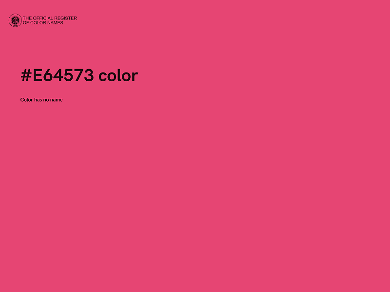 #E64573 color image