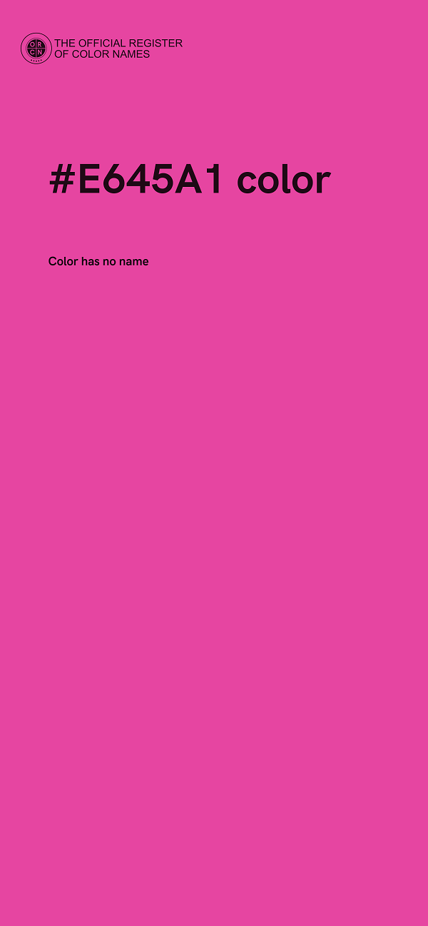 #E645A1 color image