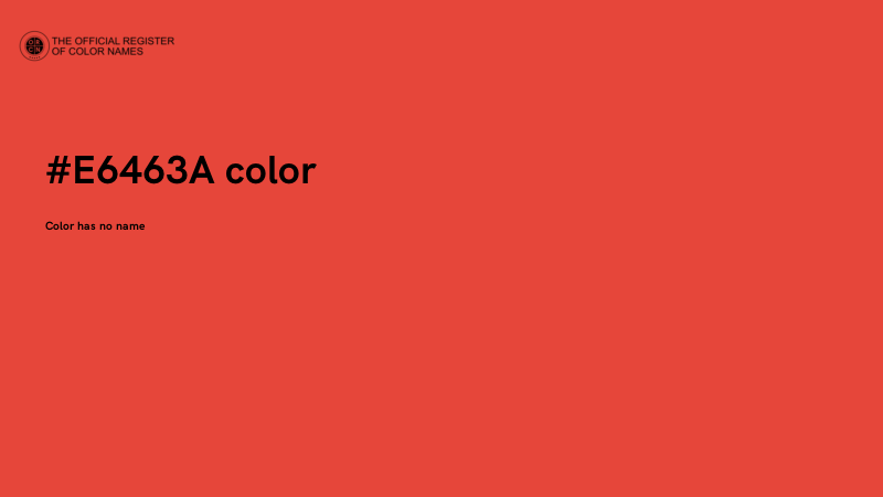 #E6463A color image