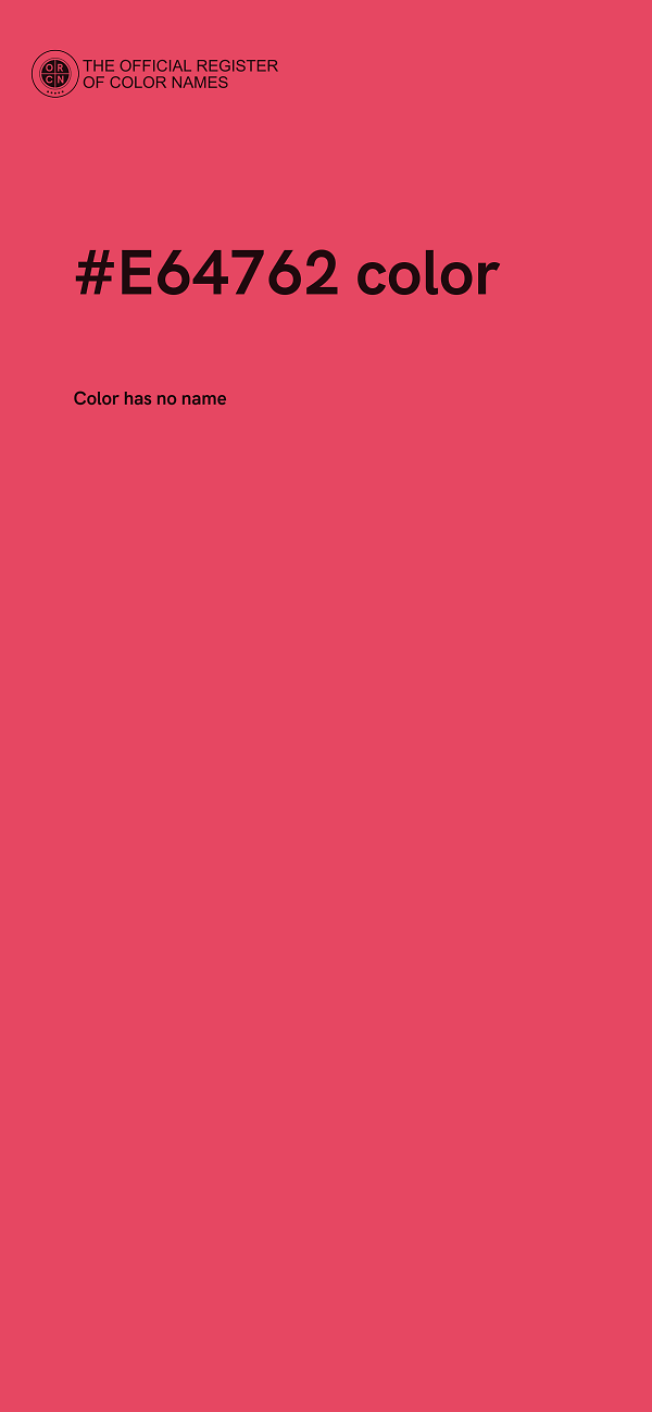 #E64762 color image