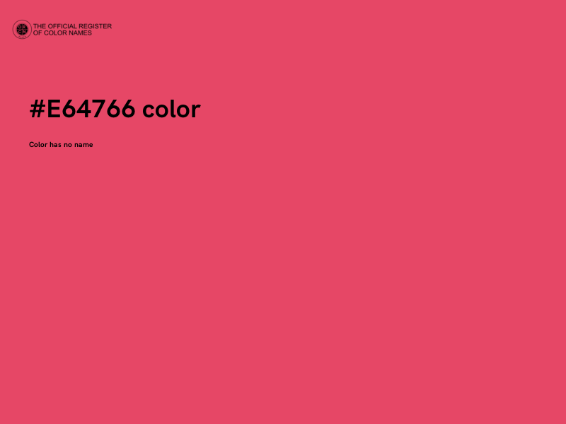#E64766 color image