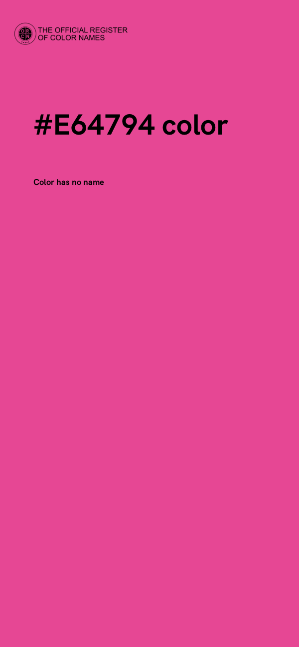 #E64794 color image