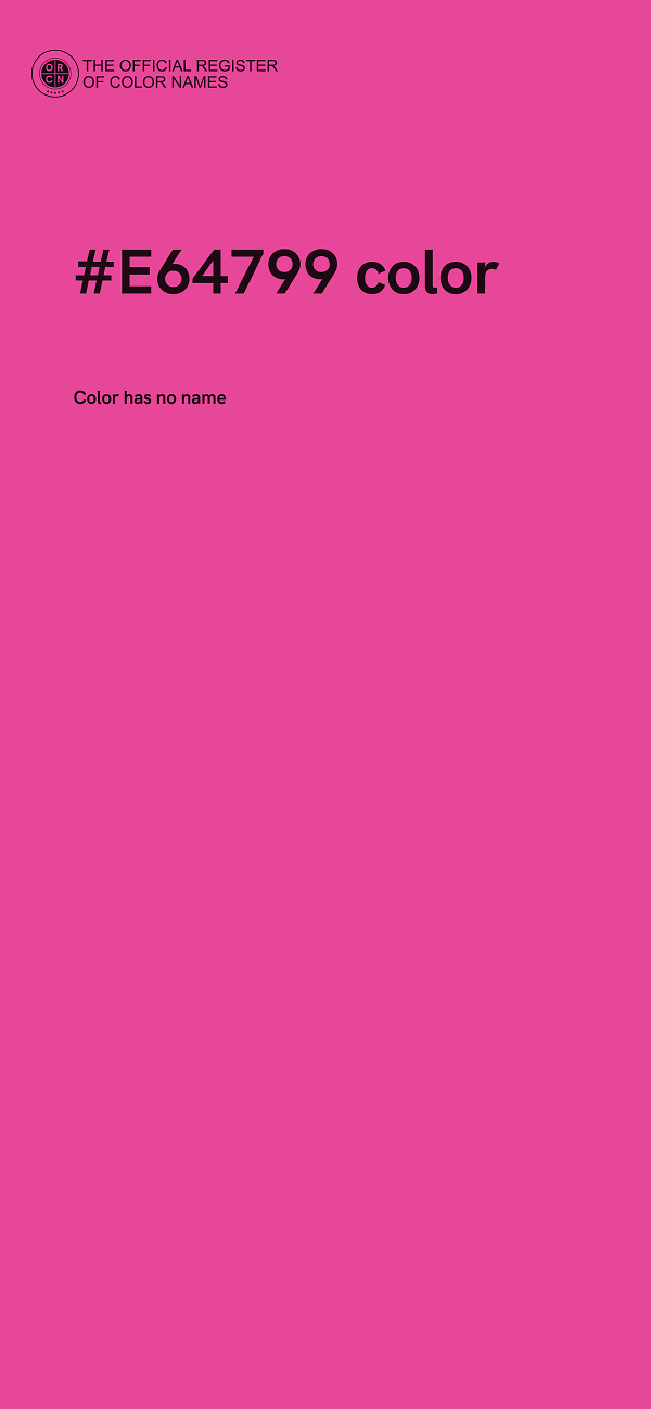 #E64799 color image