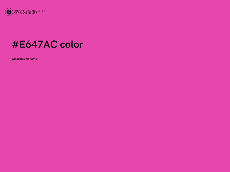 #E647AC color image