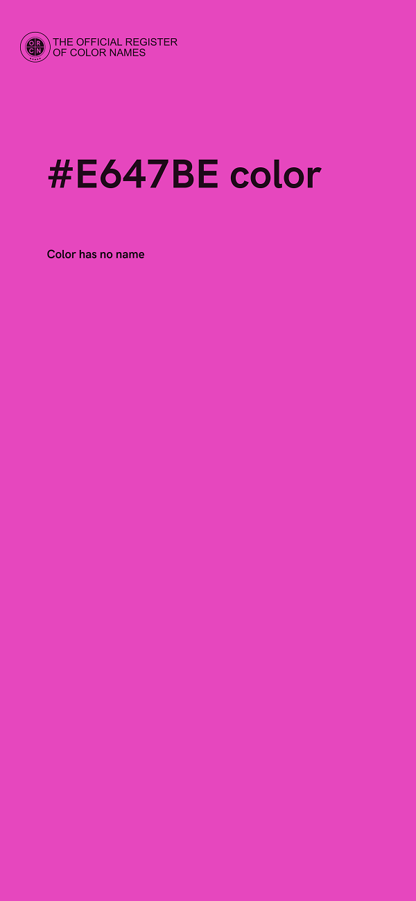 #E647BE color image
