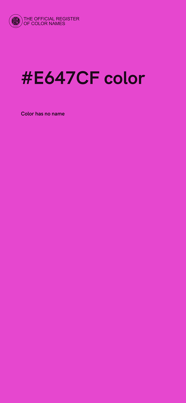 #E647CF color image