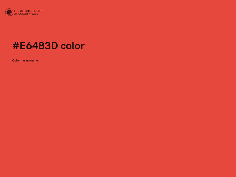 #E6483D color image