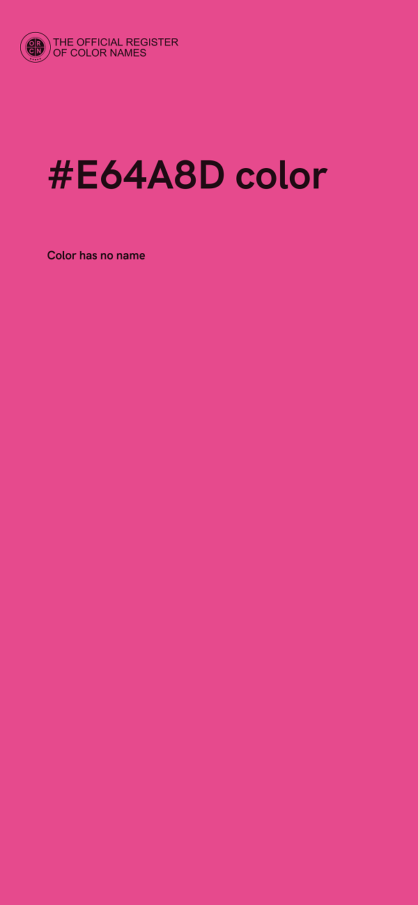 #E64A8D color image