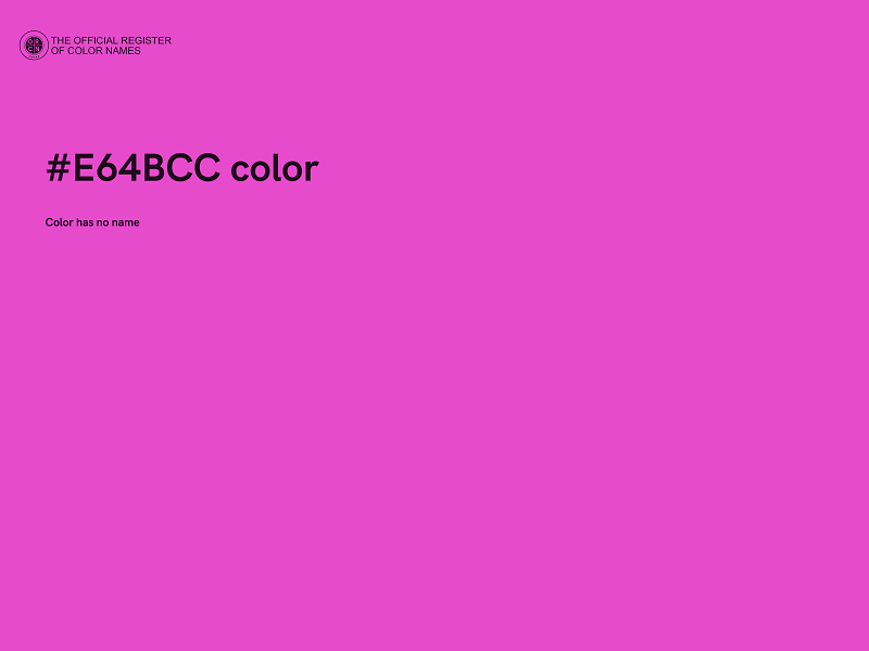 #E64BCC color image