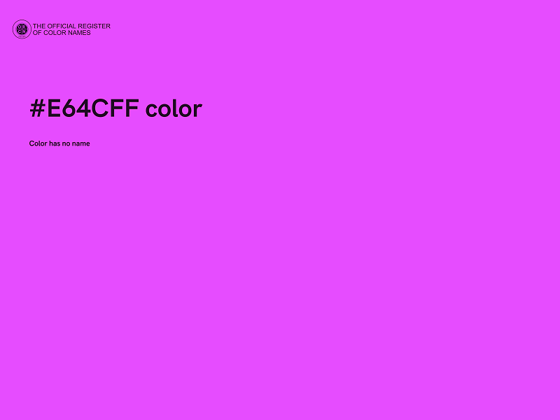 #E64CFF color image