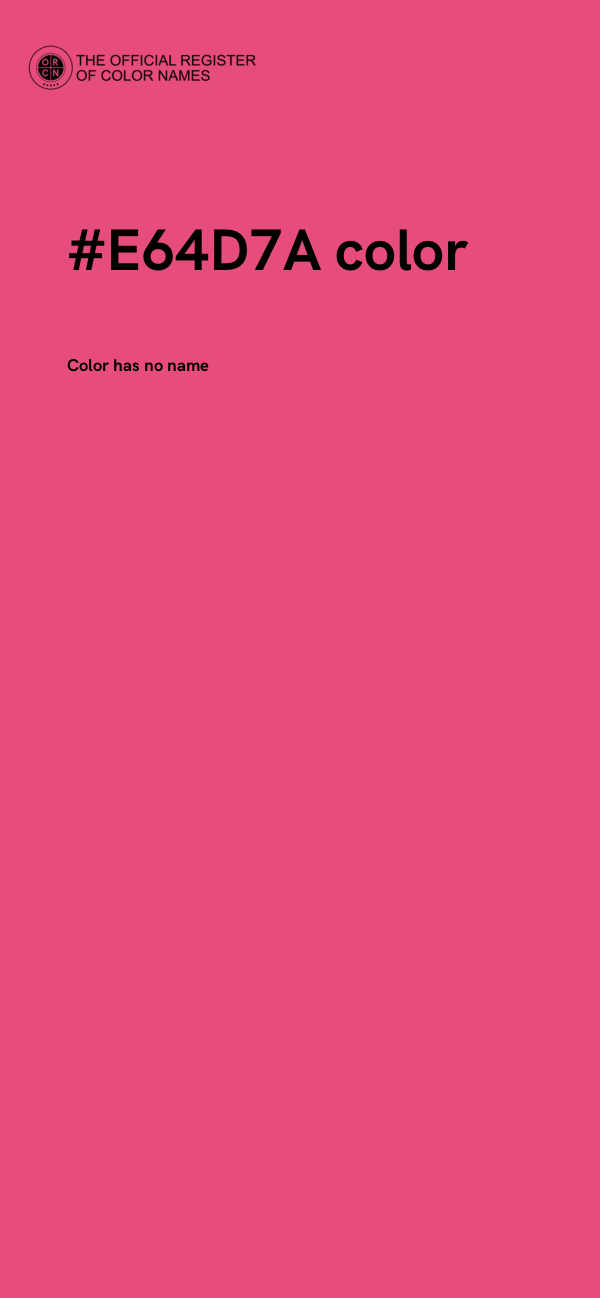 #E64D7A color image