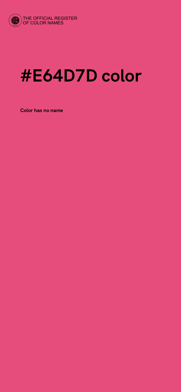 #E64D7D color image