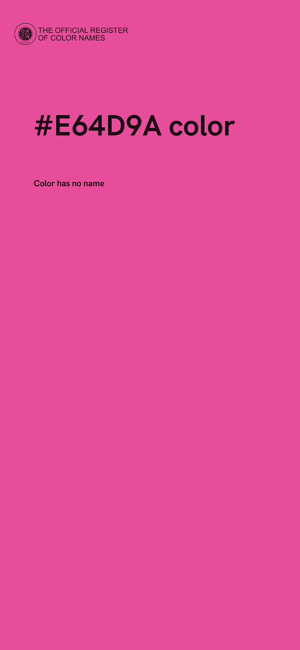 #E64D9A color image