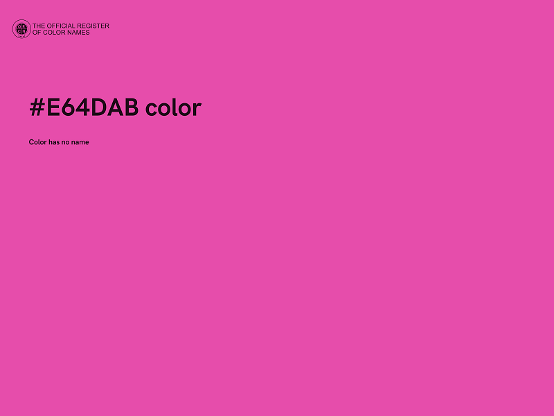 #E64DAB color image
