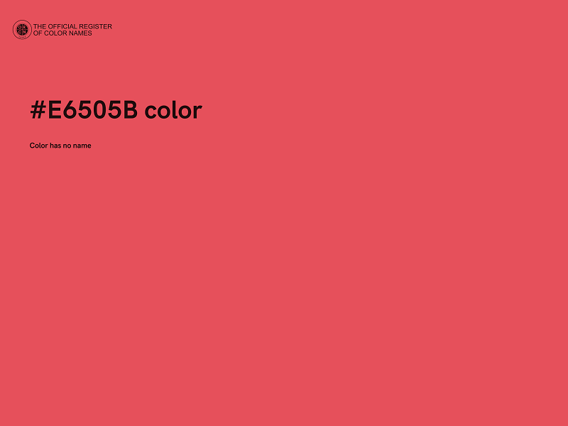 #E6505B color image