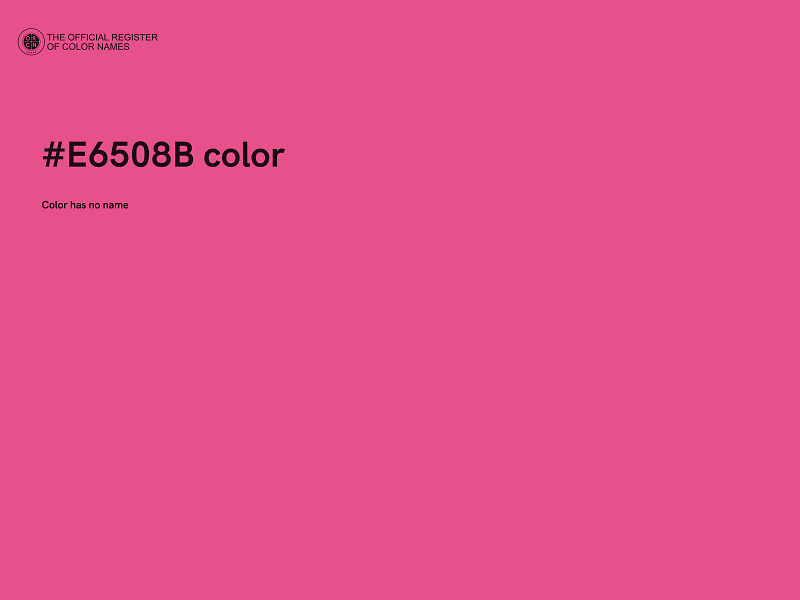 #E6508B color image