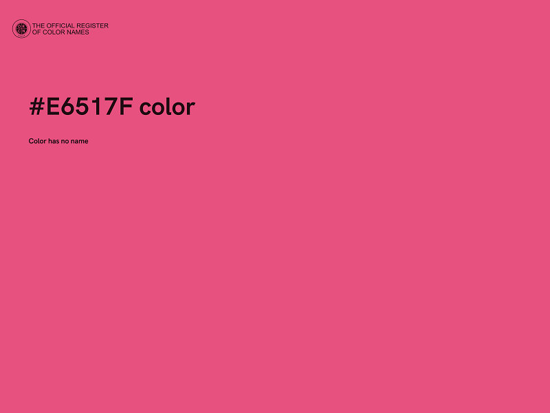 #E6517F color image