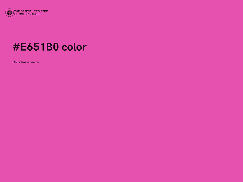 #E651B0 color image