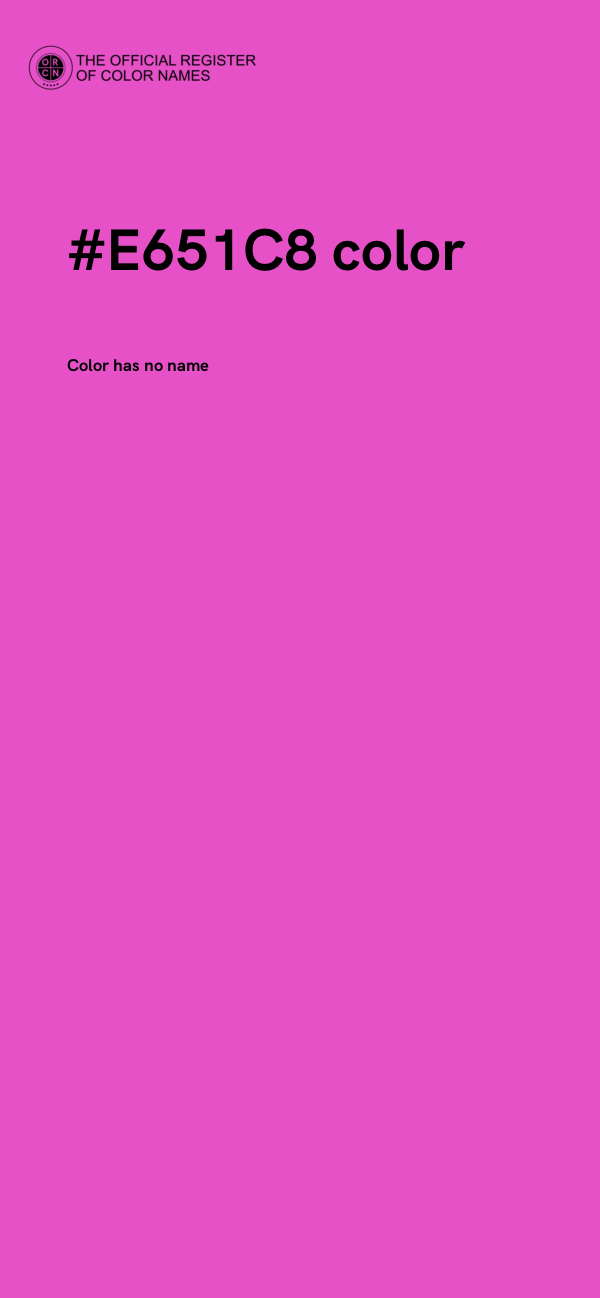 #E651C8 color image
