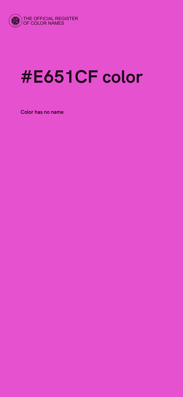 #E651CF color image