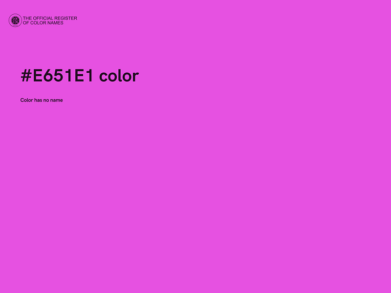 #E651E1 color image