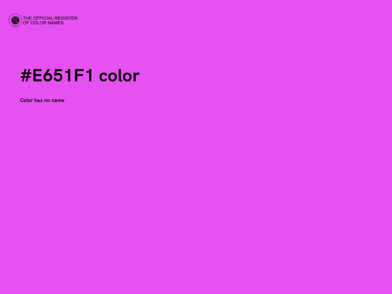 #E651F1 color image