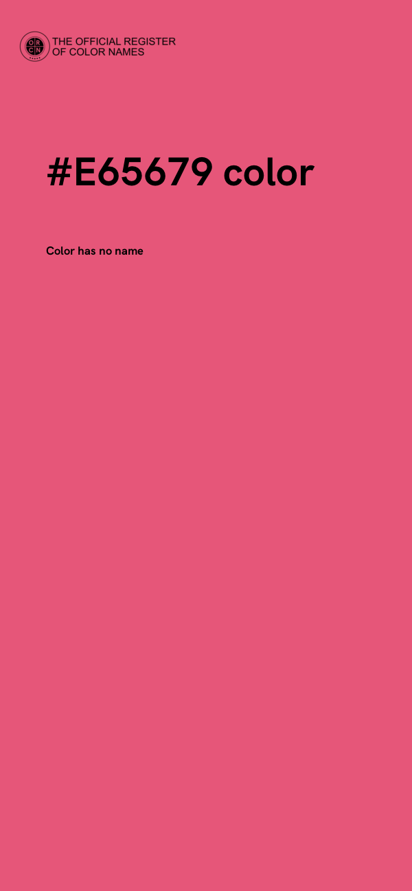 #E65679 color image