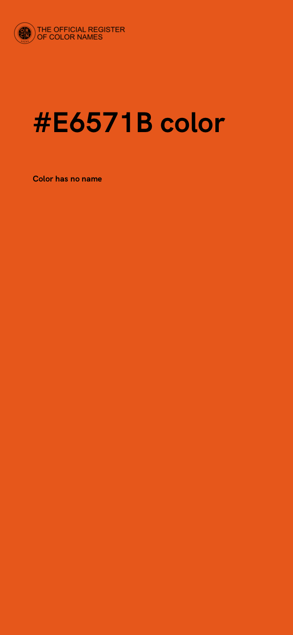 #E6571B color image