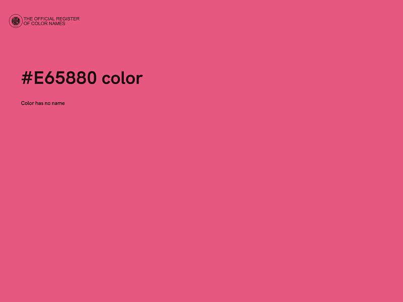 #E65880 color image