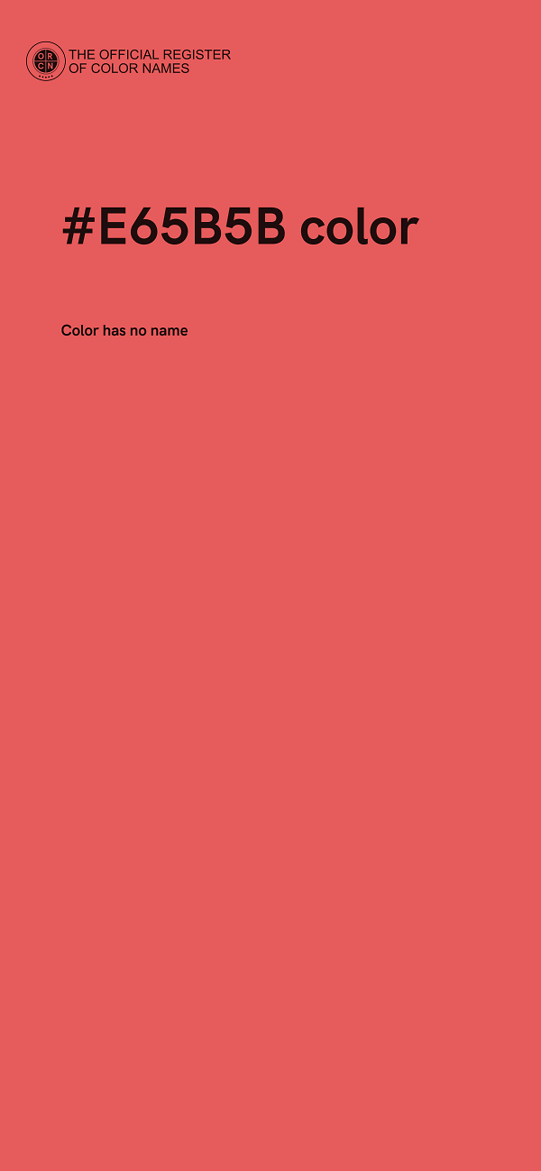 #E65B5B color image