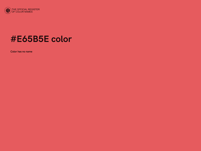 #E65B5E color image