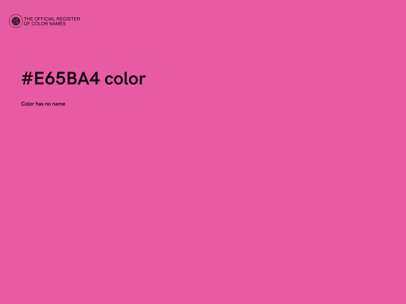 #E65BA4 color image