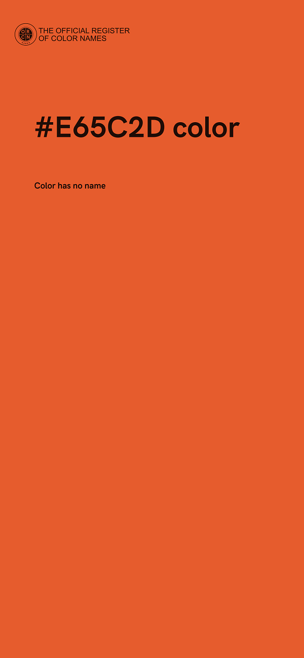#E65C2D color image