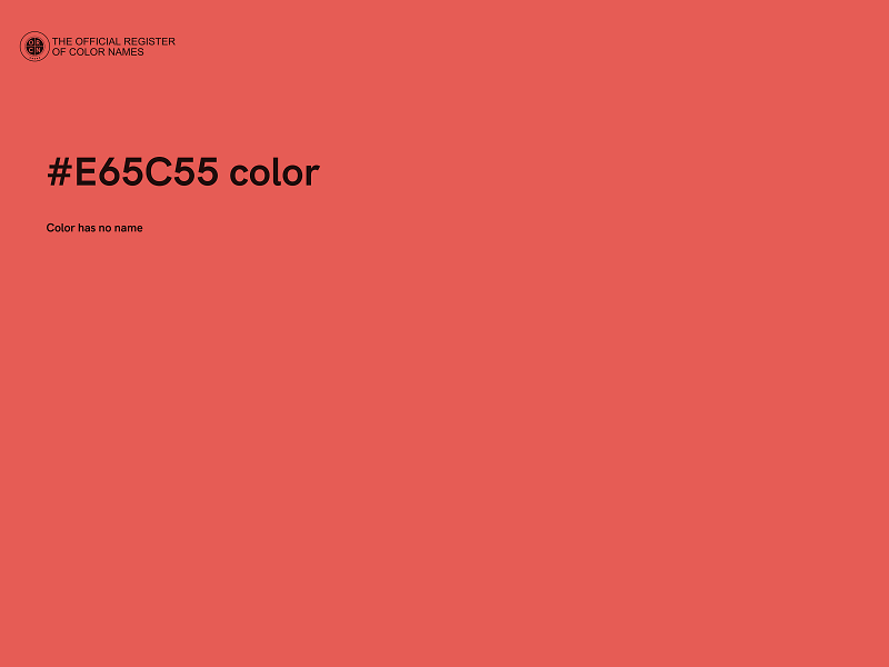 #E65C55 color image