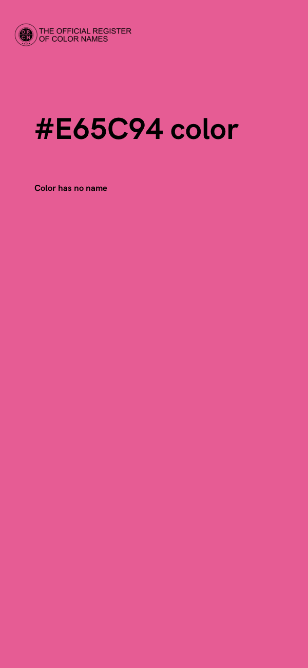 #E65C94 color image