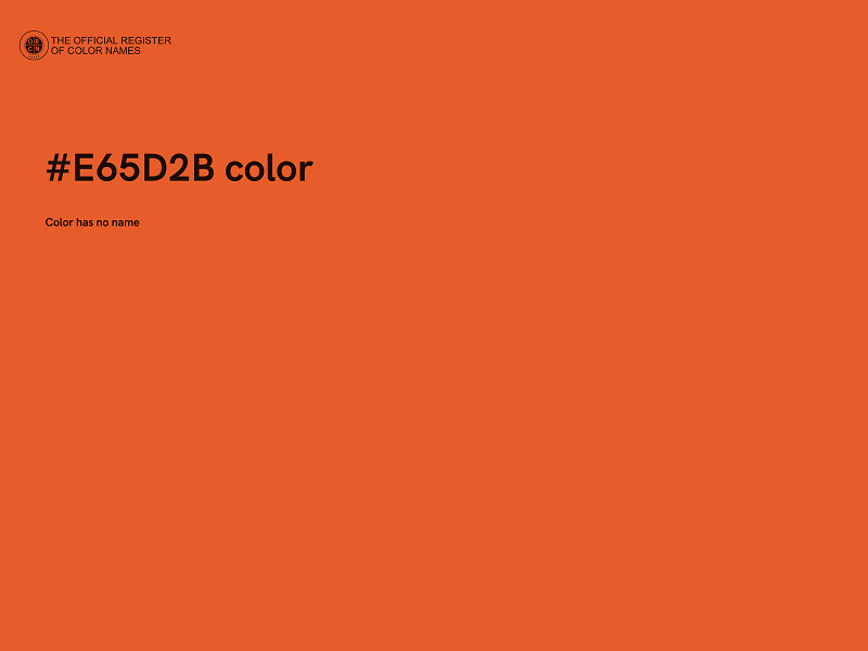 #E65D2B color image